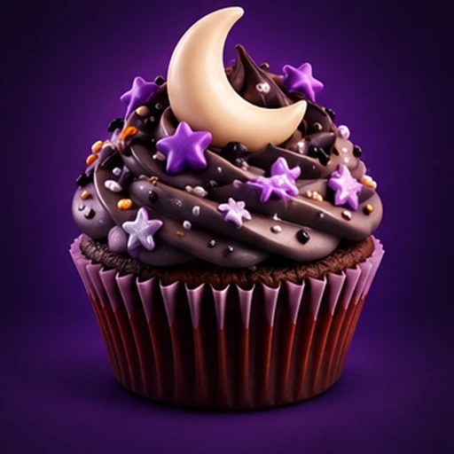 Moonlight cupcake representing 2048